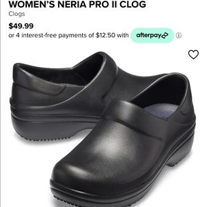 Women’s Black Croc clogs